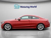 Used Mercedes C200 AMG line 198 HP (145 kW) 2019 Red Coupe