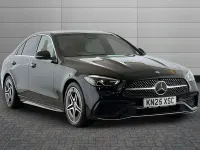 Used Mercedes C200 AMG line 221 HP (162 kW) 2025 Obsidian black Sedan