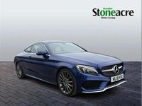 Used Mercedes C200 AMG line 184 HP (135 kW) 2018 Blue Coupe