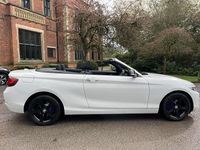 Used BMW 218 Sport Line 2016 White Cabriolet