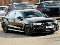 Used Audi A3 S-Line 150 HP (110 kW) 2017 Black Sedan