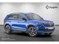 Used Skoda Kodiaq SportLine 110 HP (80 kW) 2023 Race blue metallic SUV