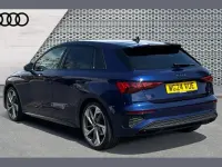 Used Audi A3 Black Edition 147 HP (108 kW) 2024 Blue Hatchback