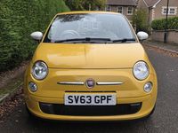Used Fiat 500 85 HP (62 kW) 2013 Yellow Hatchback