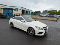 Used Mercedes E220 AMG line 2015 White Coupe