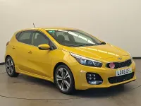 Begagnad Kia Ceed GT-Line 2016 Gul Halvkombi