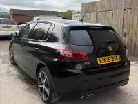 Used Peugeot 308 GT-line 120 HP (88 kW) 2015 Black Hatchback