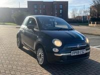 Used Fiat 500 Lounge 2009 Black Cabriolet