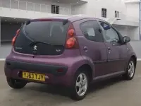 Used Peugeot 107 Allure 68 HP (50 kW) 2013 Mauve/purple Hatchback