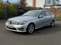 Begagnad Mercedes C220 AMG 2014 Silver Sedan