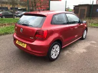 Used VW Polo SE 75 HP (55 kW) 2014 Red Hatchback