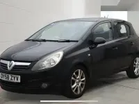 Used Vauxhall Corsa 89 HP (65 kW) 2008 Black Hatchback