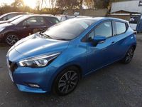 Used Nissan Micra Acenta 71 HP (52 kW) 2017 Blue Hatchback