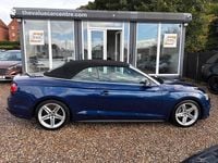 Used Audi A5 Cabriolet S-Line 190 HP (139 kW) 2017 Blue Cabriolet