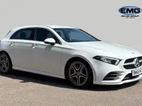 Used Mercedes A250 AMG Line Premium 224 HP (164 kW) 2019 White Hatchback
