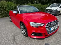 Used Audi S3 Cabriolet Advanced 2018 Red Cabriolet