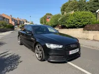 Used Audi A6 Black Edition 190 HP (139 kW) 2015 Black Sedan