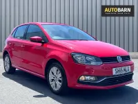 Used VW Polo SE 60 HP (44 kW) 2015 Red Hatchback