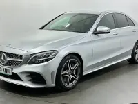 Used Mercedes C300 AMG line 258 HP (189 kW) 2019 Silver Sedan