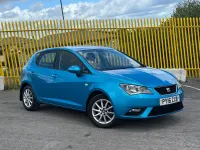 Used Seat Ibiza SE Technology 90 HP (66 kW) 2016 Blue Hatchback