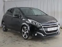 Used Peugeot 208 GT-line 110 HP (80 kW) 2016 Black Hatchback