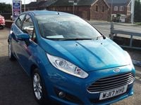 Used Ford Fiesta Zetec 100 HP (73 kW) 2017 Blue Hatchback