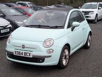 Used Fiat 500 Lounge 2014 Green Cabriolet