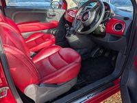 Used Fiat 500C Lounge 69 HP (50 kW) 2012 Red Cabriolet