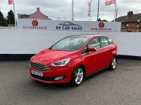 Used Ford C-MAX Titanium X 125 HP (91 kW) 2017 Red MPV