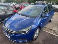 Used Vauxhall Astra Design Edition 110 HP (80 kW) 2018 Blue Estate