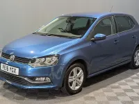 Used VW Polo Match 90 HP (66 kW) 2016 Blue Hatchback