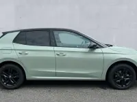 New Skoda Fabia Design Edition 116 HP (85 kW) 2026 Timiano green black magic pearl effect Hatchback