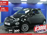 Used Fiat 500C Lounge 69 HP (50 kW) 2019 Black Cabriolet