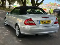 Used Mercedes CLK200 Avantgarde 2008 Silver Cabriolet