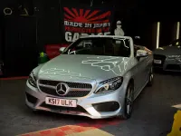 Used Mercedes C220 AMG line 2017 Silver Cabriolet