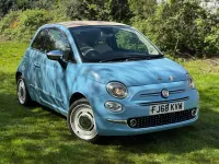Used Fiat 500 69 HP (50 kW) 2018 Blue Cabriolet