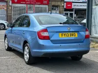 Used Skoda Rapid SE 122 HP (89 kW) 2013 Blue Hatchback