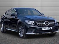 Used Mercedes GLC250 AMG line 204 HP (150 kW) 2019 Obsidian black Coupe