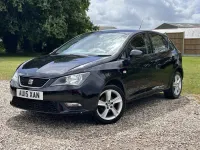 Usado Seat Ibiza 85 HP (62 kW) 2015 Preto Citadino
