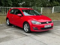 Used VW Golf VII Match 125 HP (91 kW) 2014 Red Hatchback