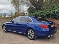 Used Mercedes C200 184 HP (135 kW) 2017 Blue Sedan
