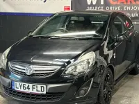 Used Vauxhall Corsa Edition 86 HP (63 kW) 2014 Black Hatchback