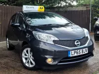 Used Nissan Note S 98 HP (72 kW) 2016 Black Hatchback