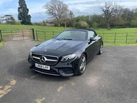 Used Mercedes E220 AMG line 194 HP (142 kW) 2018 Black Cabriolet