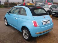 Used Fiat 500C Lounge 69 HP (50 kW) 2013 Blue Cabriolet