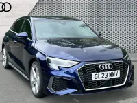 Używany Audi A3 S-Line 150 KM (110 kW) 2023 Niebieski Sedan/Limuzyna