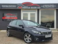 Usado Peugeot 308 Allure 130 CV (95 kW) 2018 Azul Utilitario