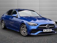 Used Mercedes C200 AMG line 204 HP (150 kW) 2024 Spectral blue Sedan