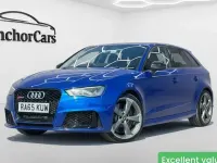 Used Audi RS3 Comfort 367 HP (269 kW) 2015 Blue Sedan