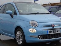Used Fiat 500 Lounge 69 HP (50 kW) 2016 Blue Hatchback